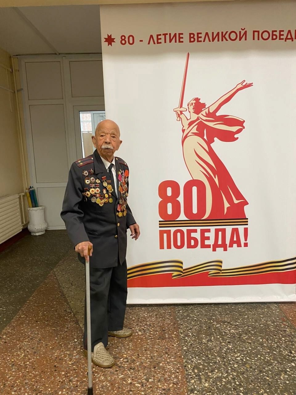 Встреча учеников 9а класса с ветераном, Почетным Гражданином города Ижевска Мулиным Ш.Ш..