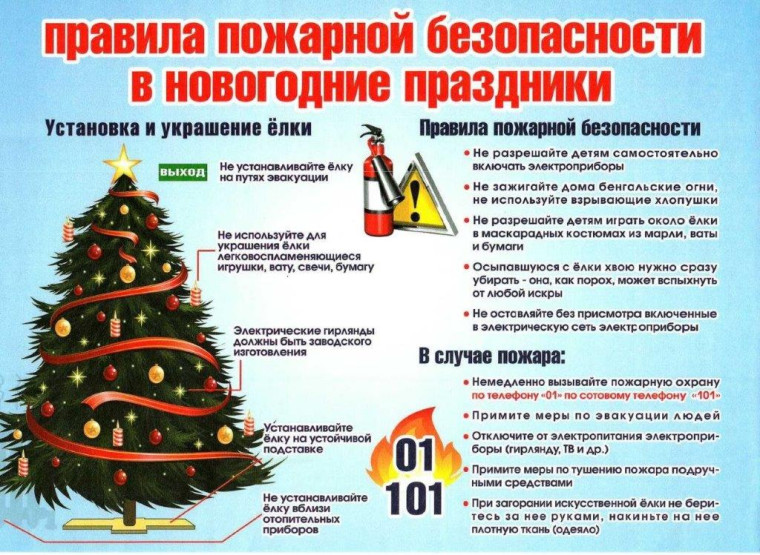 Обеспечения пожарной безопасности в период подготовки и проведения новогодних и рождественских праздников..